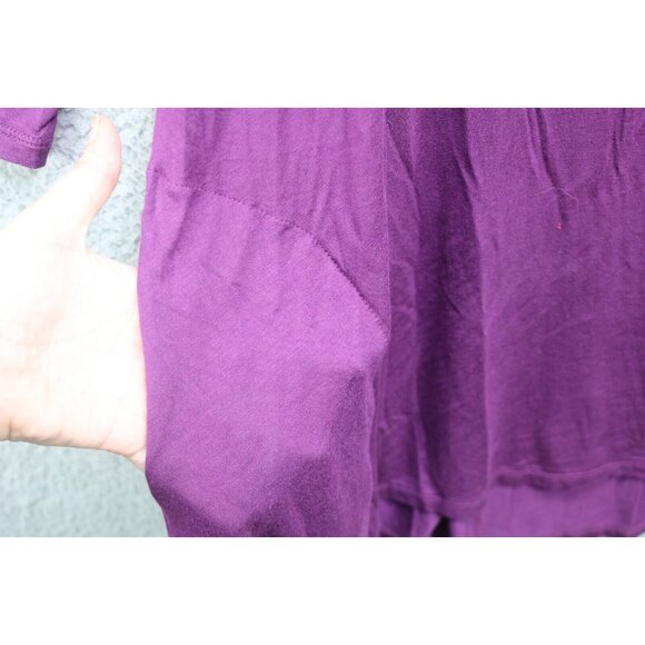 LOGO by Lori Goldstein 3/4 Sleeve Purple Tunic-Pockets-Size 1X - Picture 5 of 11